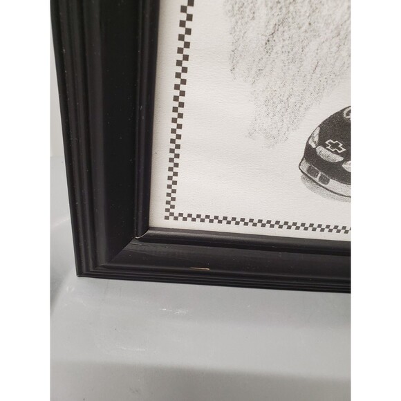 Dale Adkins Art Sketch Drawing Framed Print Of Dale Earnhardt Sr & #3 Car - 0227 - Picture 4 of 8